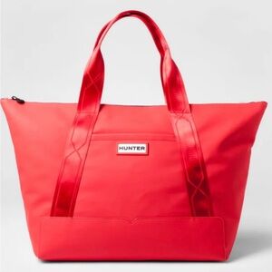 NWT Hunter x Target Red Brand New! Ltd edition zip top XL shopper tote Nvr used